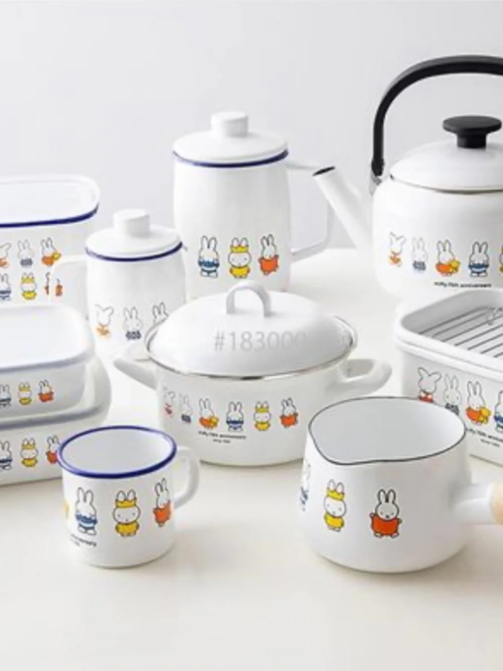 🐰NIB Unopened Japan Import Miffy 70th Anniversary Fujihoro Enamel Kettle 2.0L 🐰